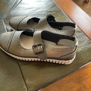 Bernie Mev Platinum Mary Janes size 39